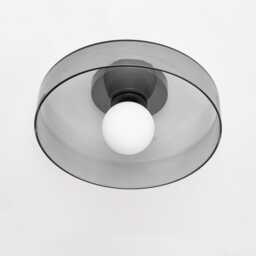 Nela - Glass Flush Mount Ceiling Light Ip44 Bathroom Vanity Sconce - thumbnail 1