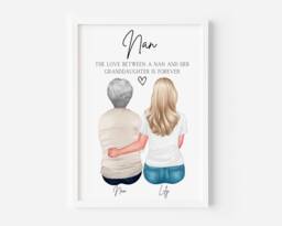 Personalised Gift For Nanny, Nanny Gifts, Grandma Nana Gifts Nan, Print, Nan Gift, Christmas - thumbnail 1