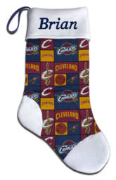 Personalized Nba Cleveland Cavaliers Basketball Christmas Stocking Embroidered