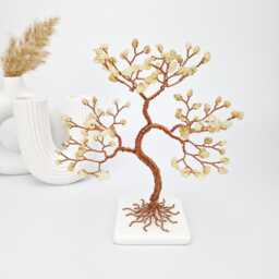 Citrine Crystal Tree, 13Th Anniversary Gift For Wife