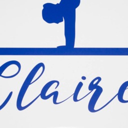 Custom Name Gymnast Decal, Personalized Gymnastics Sticker, Wall Decor, Girls Room Vinyl Kids Wallpaper - thumbnail 3
