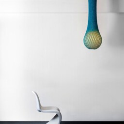 Chandelier Lighting, Pendant Light, Ceiling Light Fixture, Futuristic Lamp Shade, Modern Drop Office Textile - thumbnail 2