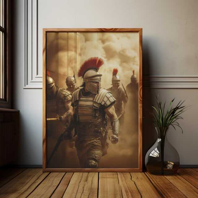 Modern Roman Legionary Poster Alternative History Art - image 1