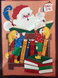 Vintage Santa Wall Hanging
