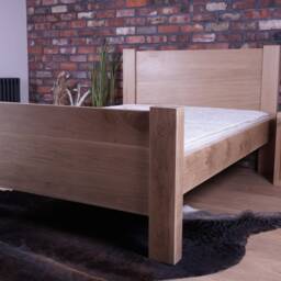 Solid Oak Hardwood Bed Frame - Multiple Sizes Clear Satin Finish - thumbnail 3