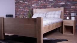 Solid Oak Hardwood Bed Frame - Multiple Sizes Clear Satin Finish