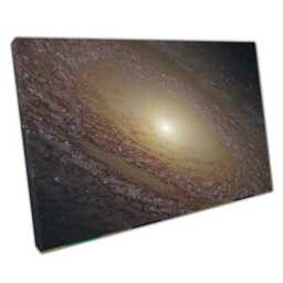 Ethereal Flocculent Spiral Galaxy Canvas Print - Celestial Space Wall Art For Home & Office Decor - thumbnail 1
