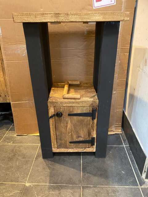 Rustic Reclaimed Breakfast Bar/ Butchers Block Side Table/ Kitchen Island - image 1