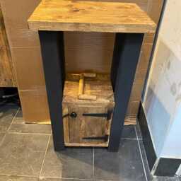 Rustic Reclaimed Breakfast Bar/ Butchers Block Side Table/ Kitchen Island - thumbnail 2