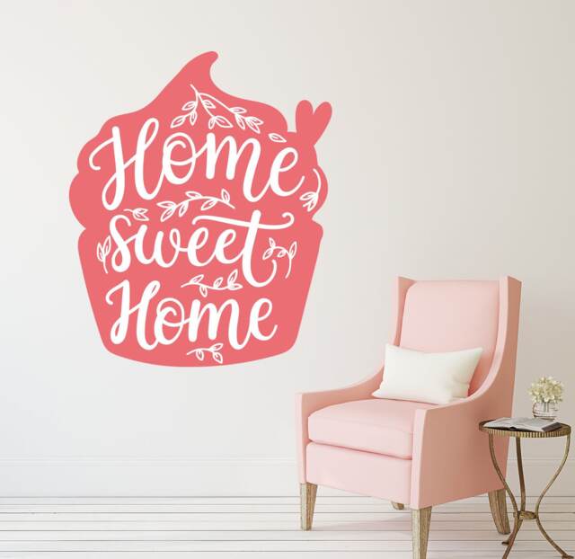 Home Sweet Wall Decal - Quote Living Room Decor
