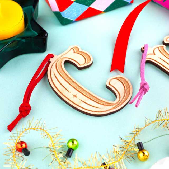 Personalised Name Initial Decoration, Tree Christmas Ornament, Family Gift, Ornament - image 1
