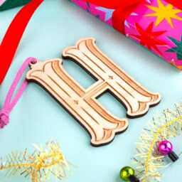 Personalised Name Initial Decoration, Tree Christmas Ornament, Family Gift, Ornament - thumbnail 3