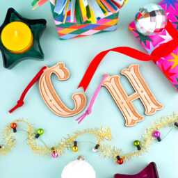 Personalised Name Initial Decoration, Tree Christmas Ornament, Family Gift, Ornament - thumbnail 2