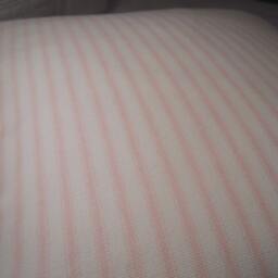 Handcrafted Soft Pink Ticking Stripe Pillow Cover Farmhouse Decor - thumbnail 3