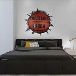 Wrecking Basketball - Basket Wall Decor Custom Product Decal Personalized Art Skuwbasketbstickc - thumbnail 3