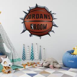 Wrecking Basketball - Basket Wall Decor Custom Product Decal Personalized Art Skuwbasketbstickc - thumbnail 1