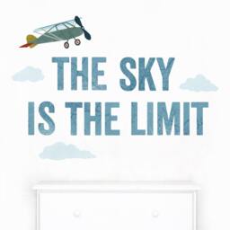 The Sky Is Limit - Fabric Wall Decal First Flight Mej - thumbnail 1