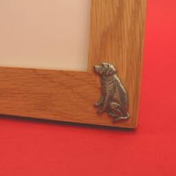 "Labrador Retriever Portrait Real Oak Picture Frame 6"" X 4" - thumbnail 2