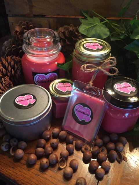 Cranberry Chutney, Hand Made, Poured, All Natural 100% Soy, Set Of Six Candles in Apothecary, Mason Canning, Hex Jars & Metal Tins - image 1
