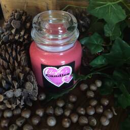 Cranberry Chutney, Hand Made, Poured, All Natural 100% Soy, Set Of Six Candles in Apothecary, Mason Canning, Hex Jars & Metal Tins - thumbnail 3