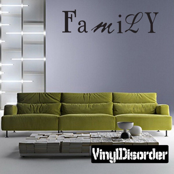 Family & Friends - Vinyl Wall Decal Quotes Sticker Fa032Familyiet - image 1