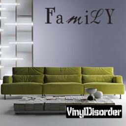 Family & Friends - Vinyl Wall Decal Quotes Sticker Fa032Familyiet - thumbnail 1