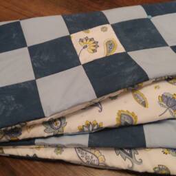 Night Lily/Handmade Gift/Birthday Presents/Baby Quilt/Patchwork Quilt/Baby Blanket - thumbnail 4
