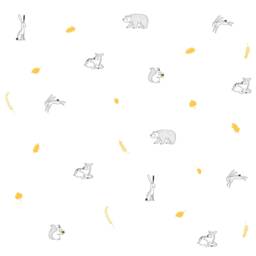 Woodland Animal Doodles Wall Stickers, Forest Decal - thumbnail 2