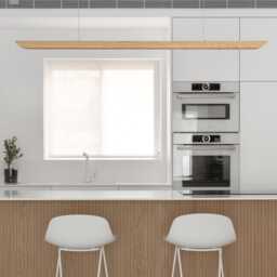 Pendant Light Suspension Luminaire - Wooden Veneer Hanging Lighting For Kitchen Above Dining Table Ceiling Lamp Spring Home Decor Canoe - thumbnail 3