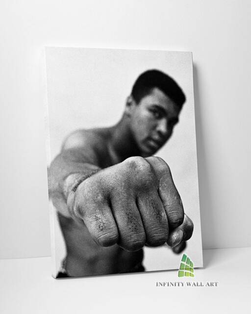 Muhammad Ali Punch Canvas Art Wall Print Picture Sports Boxing Framed Home Decor -E287 - image 1