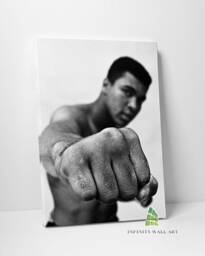 Muhammad Ali Punch Canvas Art Wall Print Picture Sports Boxing Framed Home Decor -E287 - thumbnail 1