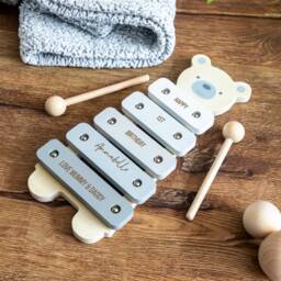 xylophone Bear - Wooden Music Toys Musical Personalised 1st 2nd 3rd Birthday Gift For Baby Lc965 - thumbnail 4