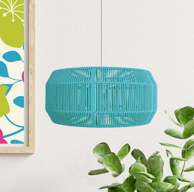 Modern Handcrafted Rope Ceiling Pendant Lamp - Contemporary Style. Made By Really Nice Lamps - image 1