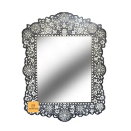 Inlay Mirror Frame Handmade Floral Wall Hanging - thumbnail 3