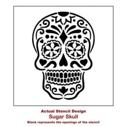 Sugar Skull Wall Art Stencil - Reusable Stencils Diy Home D??cor Easy - thumbnail 3