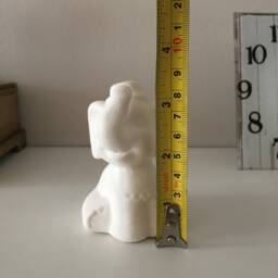 Elephant Figure, Baby Elephant, Ceramic Bisque, Ready To Paint, Dyi Project, Craft Gift For Boy, Girl, Easter Idea - thumbnail 4