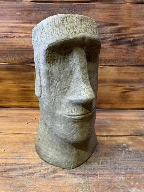 stone Garden Large Easter Island Head/ Moai/ Tiki Concrete Ornament - image 1