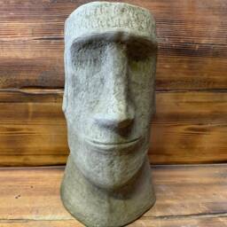 stone Garden Large Easter Island Head/ Moai/ Tiki Concrete Ornament - thumbnail 2