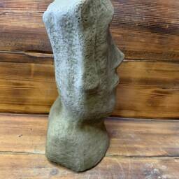 stone Garden Large Easter Island Head/ Moai/ Tiki Concrete Ornament - thumbnail 3
