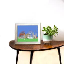 Montreal City Scape Art Print. Wall Art, City - thumbnail 3