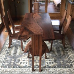Walnut Dining Table & Chairs - thumbnail 2