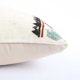 12x20 Turkish Kilim Pillow Vintage Wool Lumbar Cushion Cover - thumbnail 4