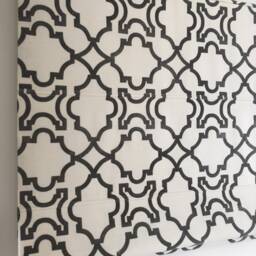 Flat Linen Roman Shade, Parchment Color, Custom Window Treatment - thumbnail 3