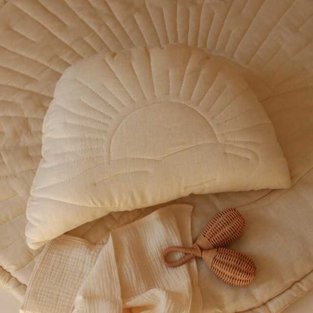 Cream Sun Linen Pillow - image 1