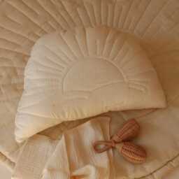 Cream Sun Linen Pillow - thumbnail 1
