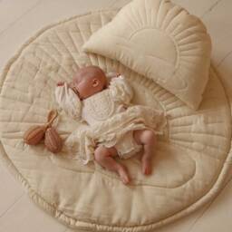 Cream Sun Linen Pillow - thumbnail 3