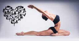 Yoga Pose Wall Decal Lotus Mandala, Buddha Decor T633 - thumbnail 1