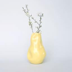 Ceramic Vase, Flower Handmade Ceramic, Special Gift, Enamel Pot Pen Holder, Tray, Balloon, Big Head - thumbnail 2