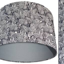Zebra Lampshade, Lampshade Ceiling, Table Lamp Shade, Black White Light Animal Print Shade - thumbnail 2