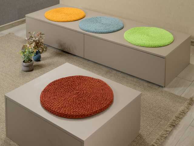 Copper Chair Pad, Cotton Cushion, Large & Small Cushions, Indoor Custom Bench 37 Colors, Large & Sizes - image 1